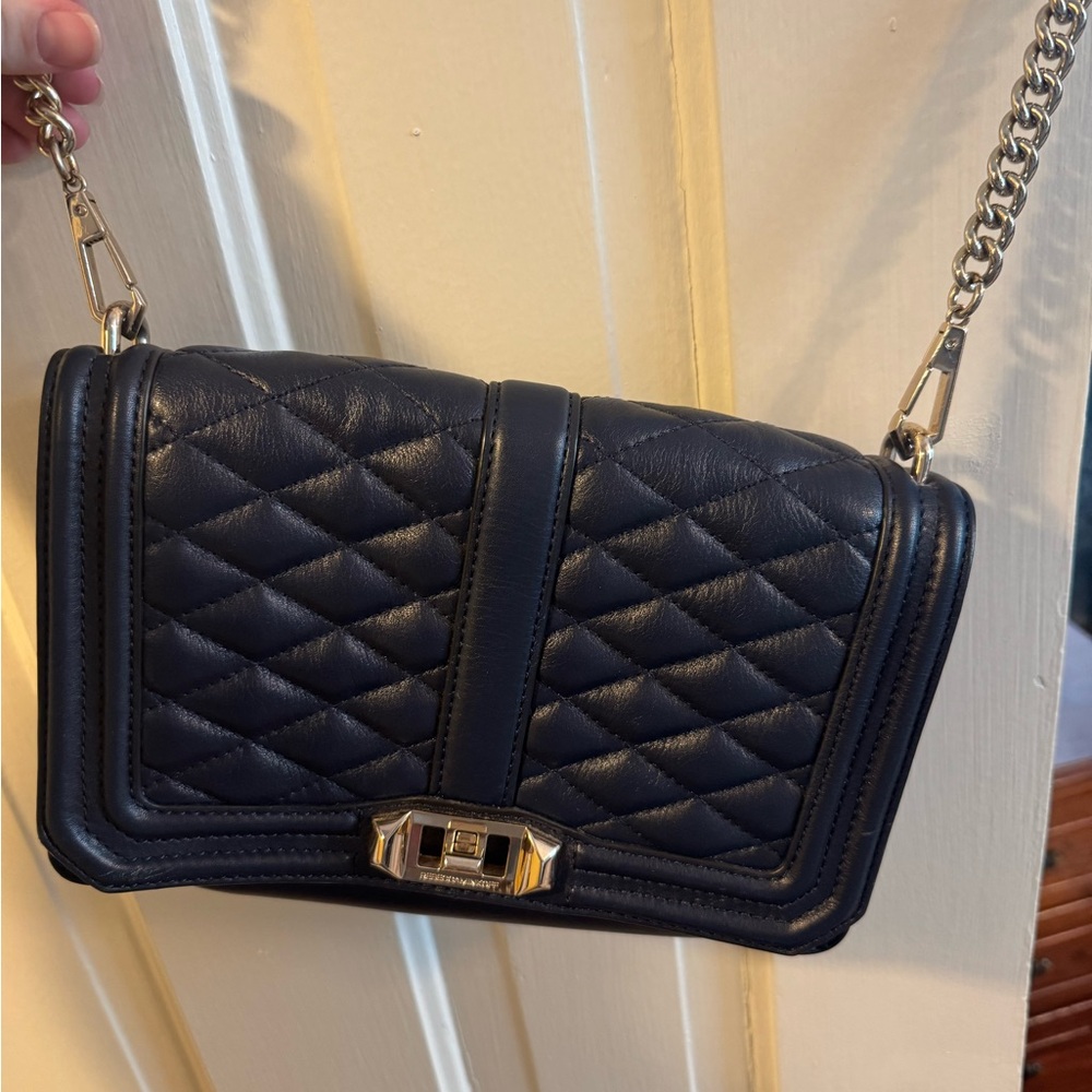 Rebecca Minkoff Navy Quilted Crossbody Bag